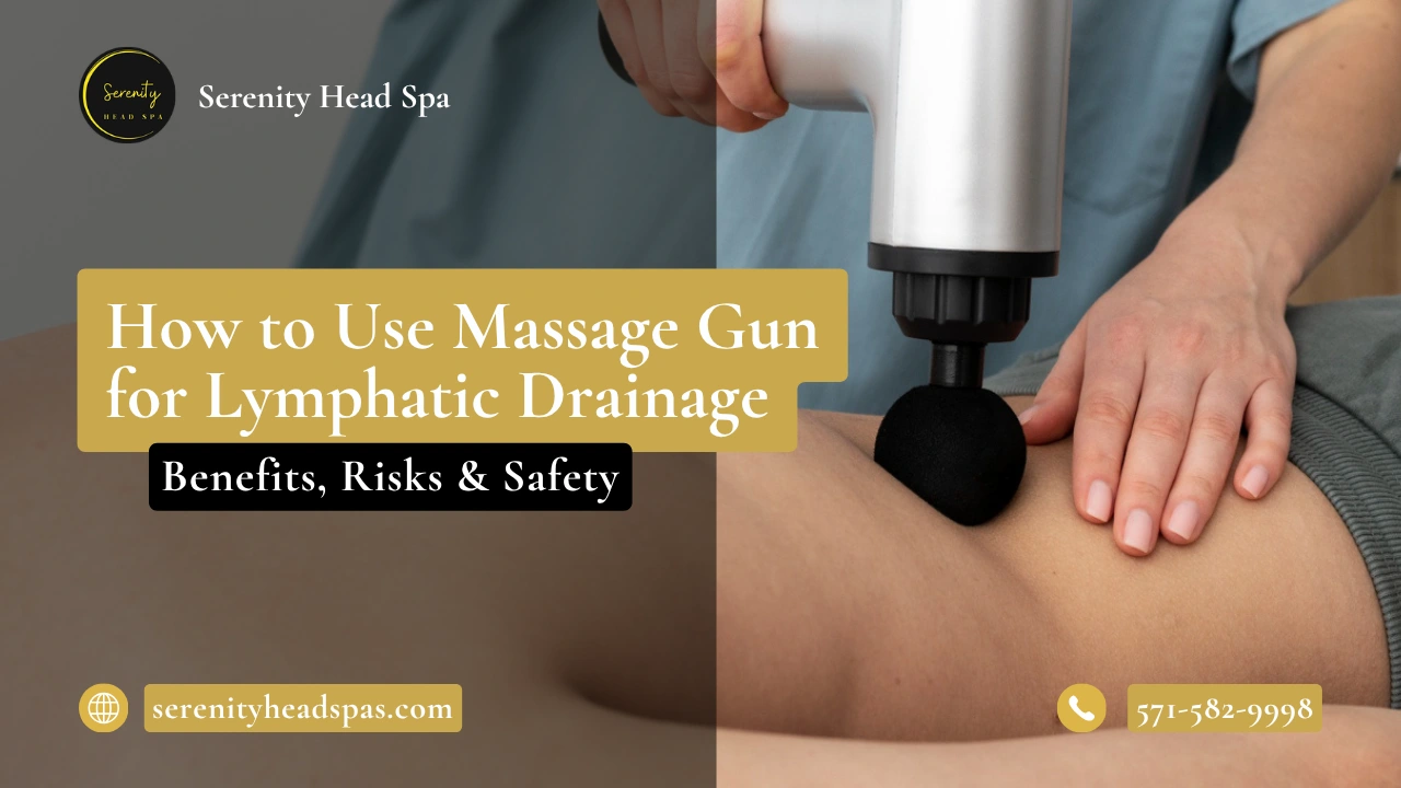 How to Use Massage gun for lymphatic drainage