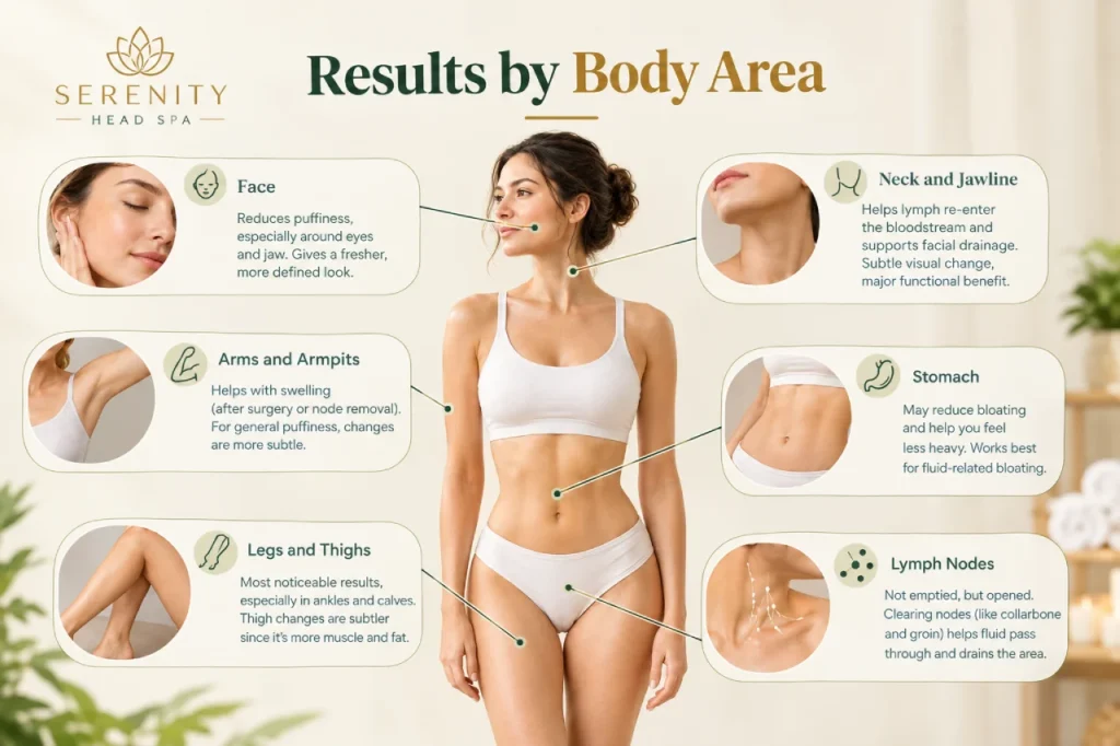 Lymphatic Drainage Massage Before And After 8 Lymphatic Massage Results By Body Area