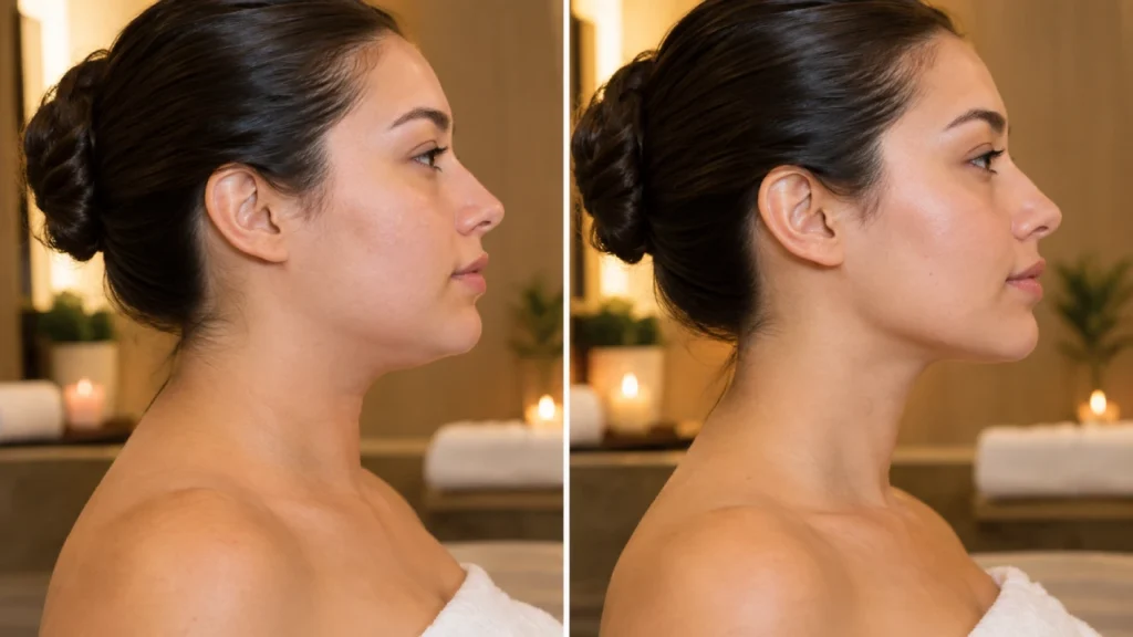 Lymphatic Drainage Massage Before And After 4 Neck And Jawline Lymphatic Drainage Massage