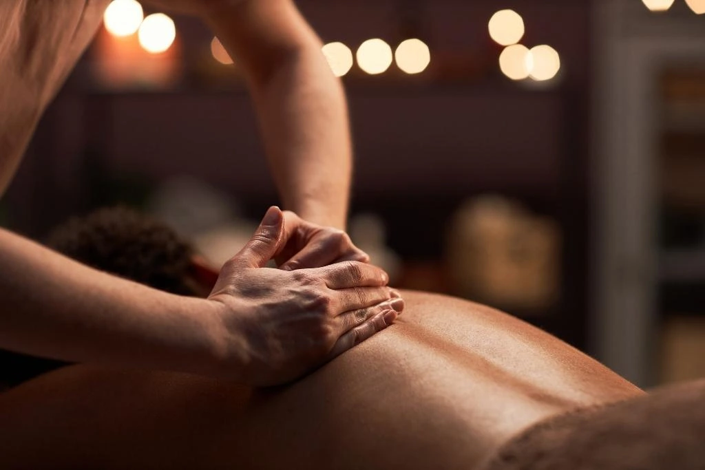 Swedish massage in progress at Serenity Head SPA, offering a relaxing experience distinct from deep tissue massage.