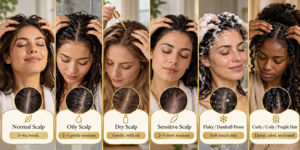 How Often Should You Do Scalp Massage? A 2026 Frequency Guide 2 Scalp Massage Frequency By Scalp Type