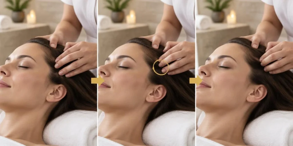 How Circular Scalp Massage Is Performed