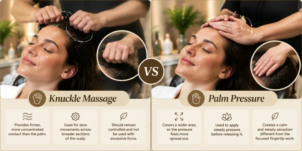 Knuckle Massage Vs Palm Massage